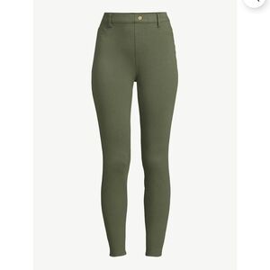 Time and Tru Women's Skinny Pants in Olive